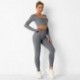 Seamless Yoga Suit Suit Short Cut Long Sleeve Blazer High Waist Hip Lift Sport Leggings Long Pants Workout Clothes for Women