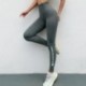 Big Letter Printed Women Sport Pants High Elastic Waist Gym Seamless 94% Nylon Yoga Leggings Running Fitness Pant